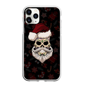 Чехол для iPhone 11 Pro матовый с принтом El Santa в Новосибирске, Силикон |  | 2021 | bones | christmas | death | death day | happy | merry christmas | merry x mas | mexico | new year | santa | santa claus | scull | smile | борода | дед мороз | кости | мексика | новогодний | новый год | с новым годом | санта | скелет | счастливый | 