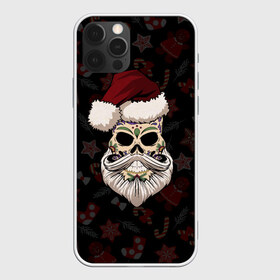 Чехол для iPhone 12 Pro Max с принтом El Santa в Новосибирске, Силикон |  | 2021 | bones | christmas | death | death day | happy | merry christmas | merry x mas | mexico | new year | santa | santa claus | scull | smile | борода | дед мороз | кости | мексика | новогодний | новый год | с новым годом | санта | скелет | счастливый | 