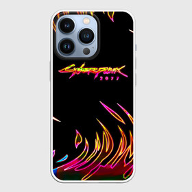 Чехол для iPhone 13 Pro с принтом Cyberpunk 2077 в Новосибирске,  |  | Тематика изображения на принте: cyberpunk | cyberpunk 2077 | cyberpunk samurai | game logo | keanu reeves | logo game | neon | samurai | киану ривз | кибер панк | киберпанк | киберпанк неоновый | киберпанк самурай | логотипы игр | найт сити | неон | самурай | фан