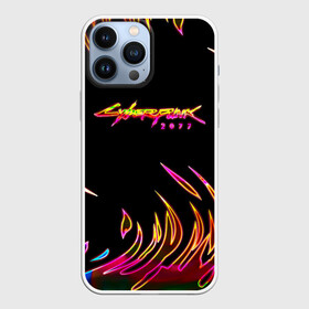 Чехол для iPhone 13 Pro Max с принтом Cyberpunk 2077 в Новосибирске,  |  | cyberpunk | cyberpunk 2077 | cyberpunk samurai | game logo | keanu reeves | logo game | neon | samurai | киану ривз | кибер панк | киберпанк | киберпанк неоновый | киберпанк самурай | логотипы игр | найт сити | неон | самурай | фан