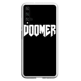 Чехол для Honor 20 с принтом Doomer в Новосибирске, Силикон | Область печати: задняя сторона чехла, без боковых панелей | boomer | boy | chad | doomer | fresco | girl | i know | irony | jacques | post | stonks | thundercock | yes | zoomer | бумер | да | девушка | думер | жак | зумер | ирония | мем | мемы | парень | пост | постирония | стонкс | тандеркок | ф