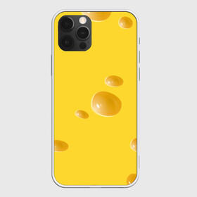 Чехол для iPhone 12 Pro Max с принтом Реалистичный желтый сыр в Новосибирске, Силикон |  | еда | желтый | крыса | мышиный | мышь | прикольная | сыр | сырный | узор | фастфуд
