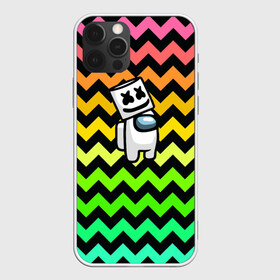 Чехол для iPhone 12 Pro Max с принтом Among Us Marshmello в Новосибирске, Силикон |  | Тематика изображения на принте: 2021 | among us | impostor | space mafia | sus.puffballs united | амонг ас | амонг единорог | в космосе | импостор | инопланетяне | инопланетянин | маршмелло | новогодний амонг ас | ракета | с новым годом | самозванец