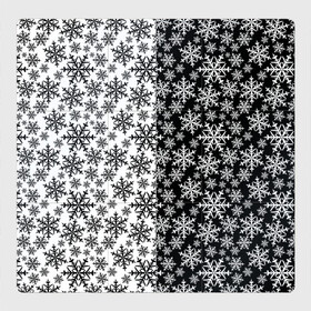 Магнитный плакат 3Х3 с принтом Снежинки в Новосибирске, Полимерный материал с магнитным слоем | 9 деталей размером 9*9 см | merry christmas | дед мороз | ёлка | зима | мороз | новый год | подарок | праздник | рождество | с новым годом | санта клаус | снег | снеговик | снегурочка | снежинки | снежные узоры | узоры