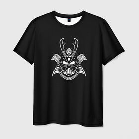 Мужская футболка 3D с принтом Грозный СаМурай в Новосибирске, 100% полиэфир | прямой крой, круглый вырез горловины, длина до линии бедер | ghost of tsushima | грозный | игры | самурай | черный