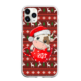 Чехол для iPhone 11 Pro Max матовый с принтом Милый новогодний бычок 2021 в Новосибирске, Силикон |  | 2021 | 7 января | bull | newyear | santa | бык | быки | бычок | год быка | дед мороз | корова | новогодние каникулы | новогодние праздники | новый 2021 | новый год | новый год 2021 | рождество | сани | санта | санта клаус