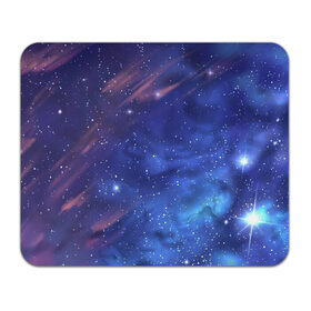 Коврик для мышки прямоугольный с принтом Звёздное небо в Новосибирске, натуральный каучук | размер 230 х 185 мм; запечатка лицевой стороны | Тематика изображения на принте: арт | звезда | звёзды | космос | небо | ночное небо | ночь | облако | рисунок | сияние | туманность | яркие цвета