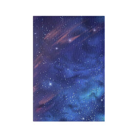 Обложка для паспорта матовая кожа с принтом Звёздное небо в Новосибирске, натуральная матовая кожа | размер 19,3 х 13,7 см; прозрачные пластиковые крепления | арт | звезда | звёзды | космос | небо | ночное небо | ночь | облако | рисунок | сияние | туманность | яркие цвета