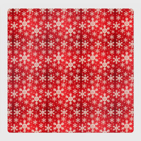Магнитный плакат 3Х3 с принтом Снежинки в Новосибирске, Полимерный материал с магнитным слоем | 9 деталей размером 9*9 см | merry christmas | дед мороз | ёлка | зима | мороз | новый год | подарок | праздник | рождество | с новым годом | санта клаус | снег | снеговик | снегурочка | снежинки | снежные узоры | узоры