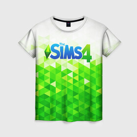 Женская футболка 3D с принтом THE SIMS 4 в Новосибирске, 100% полиэфир ( синтетическое хлопкоподобное полотно) | прямой крой, круглый вырез горловины, длина до линии бедер | real life. | sims 4 | the sims | жизнь | семья | симс 2 | симс 3 | симс 4 | симс онлайн | симулятор