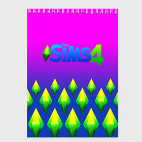 Скетчбук с принтом THE SIMS 4 в Новосибирске, 100% бумага
 | 48 листов, плотность листов — 100 г/м2, плотность картонной обложки — 250 г/м2. Листы скреплены сверху удобной пружинной спиралью | real life. | sims 4 | the sims | жизнь | семья | симс 2 | симс 3 | симс 4 | симс онлайн | симулятор