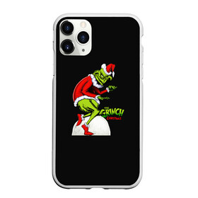 Чехол для iPhone 11 Pro Max матовый с принтом Grinch X-mas в Новосибирске, Силикон |  | Тематика изображения на принте: claus | grinch | happy new year | merry christmas | santa | snowman | x mas | гринч | дед мороз | елка | клаус | новый год | рождество | с новым годом | санта | снеговик