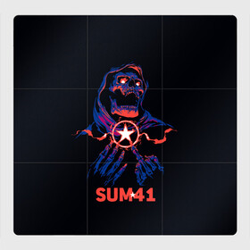 Магнитный плакат 3Х3 с принтом Sum 41 в Новосибирске, Полимерный материал с магнитным слоем | 9 деталей размером 9*9 см | metall | music | punk | rock | sum 41 | альтернатива | метал | музло | музыка | панк | рок | сам 41
