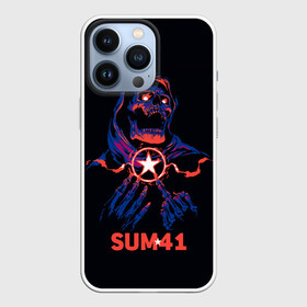 Чехол для iPhone 13 Pro с принтом Sum 41 в Новосибирске,  |  | Тематика изображения на принте: metall | music | punk | rock | sum 41 | альтернатива | метал | музло | музыка | панк | рок | сам 41