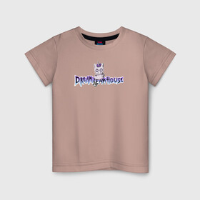 Детская футболка хлопок с принтом Даня Милохин DREAMTEAM HOUSE в Новосибирске, 100% хлопок | круглый вырез горловины, полуприлегающий силуэт, длина до линии бедер | danya_milokhin | dreamteam | dreamteamhouse | tiktok | блогер | дримтим | тикток