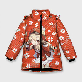 Зимняя куртка для девочек 3D с принтом GENSHIN IMPACT в Новосибирске, ткань верха — 100% полиэстер; подклад — 100% полиэстер, утеплитель — 100% полиэстер. | длина ниже бедра, удлиненная спинка, воротник стойка и отстегивающийся капюшон. Есть боковые карманы с листочкой на кнопках, утяжки по низу изделия и внутренний карман на молнии. 

Предусмотрены светоотражающий принт на спинке, радужный светоотражающий элемент на пуллере молнии и на резинке для утяжки. | game | genshin impact | genshin impact 2020 | аниме. | геншин импакт | геншин импакт карта | игра