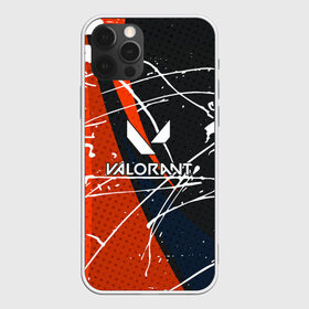 Чехол для iPhone 12 Pro Max с принтом Valorant в Новосибирске, Силикон |  | game | valorant | брызги | валоранд | валорант | игра | линии | стрелялка | шутер