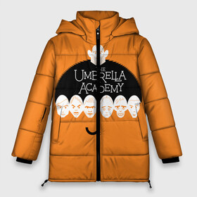 Женская зимняя куртка 3D с принтом Академия Амбрелла в Новосибирске, верх — 100% полиэстер; подкладка — 100% полиэстер; утеплитель — 100% полиэстер | длина ниже бедра, силуэт Оверсайз. Есть воротник-стойка, отстегивающийся капюшон и ветрозащитная планка. 

Боковые карманы с листочкой на кнопках и внутренний карман на молнии | 5 | academy umbrella | cha cha | diego | hazel | klaus | vanya | академия амбрелла | ваня харгривз | диего | пятый | харгривз | хейзел | хейзел и чача | чача