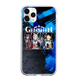 Чехол для iPhone 11 Pro Max матовый с принтом Genshin Impact в Новосибирске, Силикон |  | action | game | genshin | genshin impact | impact | mihoyo limited | rpg | игра