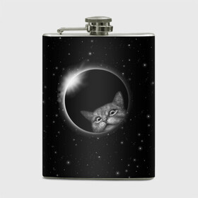 Фляга с принтом Кот в Космосе в Новосибирске, металлический корпус | емкость 0,22 л, размер 125 х 94 мм. Виниловая наклейка запечатывается полностью | 2021 | cat | вселенная | галактика | галактический кот | единорог | звезда | звезды | земля | космический кот | космос | кот | кот в космосе | кот мем | котик | кошак | мем | мемы | милый кот | милый котик