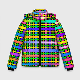 Зимняя куртка для мальчиков 3D с принтом Цветной беспредел в Новосибирске, ткань верха — 100% полиэстер; подклад — 100% полиэстер, утеплитель — 100% полиэстер | длина ниже бедра, удлиненная спинка, воротник стойка и отстегивающийся капюшон. Есть боковые карманы с листочкой на кнопках, утяжки по низу изделия и внутренний карман на молнии. 

Предусмотрены светоотражающий принт на спинке, радужный светоотражающий элемент на пуллере молнии и на резинке для утяжки | весна | градиент | краски | праздник | радостное настроение