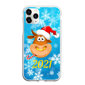 Чехол для iPhone 11 Pro Max матовый с принтом Год быка 2021 в Новосибирске, Силикон |  | 2021 | 7 января | bull | newyear | santa | бык | быки | бычок | год быка | дед мороз | корова | новогодние каникулы | новогодние праздники | новый 2021 | новый год | новый год 2021 | рождество | сани | санта | санта клаус