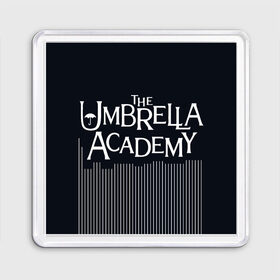 Магнит 55*55 с принтом Umbrella Academy в Новосибирске, Пластик | Размер: 65*65 мм; Размер печати: 55*55 мм | Тематика изображения на принте: 5 | academy umbrella | cha cha | diego | hazel | klaus | vanya | академия амбрелла | ваня харгривз | диего | пятый | харгривз | хейзел | хейзел и чача | чача