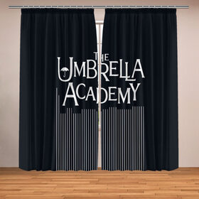 Фотошторы с принтом Umbrella Academy в Новосибирске, Блэкаут (светозащита 90%) / Габардин (светозащита 40% | 2 полотна шириной по 145 см; Высота 200-300 см; Крепление: шторная лента (на крючки); | 5 | academy umbrella | cha cha | diego | hazel | klaus | vanya | академия амбрелла | ваня харгривз | диего | пятый | харгривз | хейзел | хейзел и чача | чача