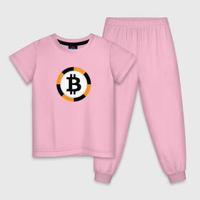 Детская пижама хлопок с принтом BITCOIN / БИТКОИН в Новосибирске, 100% хлопок |  брюки и футболка прямого кроя, без карманов, на брюках мягкая резинка на поясе и по низу штанин
 | bitcoin | btc | биткоин | валюта | деньги | криптовалюта