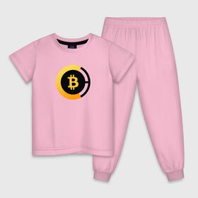 Детская пижама хлопок с принтом BITCOIN / БИТКОИН в Новосибирске, 100% хлопок |  брюки и футболка прямого кроя, без карманов, на брюках мягкая резинка на поясе и по низу штанин
 | 