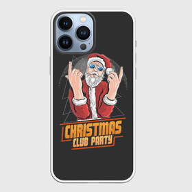 Чехол для iPhone 13 Pro Max с принтом Christmas Club Party в Новосибирске,  |  | Тематика изображения на принте: christmas | merry christmas | дед мороз | ёлка | зима | мороз | новый год | подарок | праздник | рождество | с новым годом | санта клаус | снегурочка | снежинки