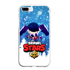 Чехол для iPhone 7Plus/8 Plus матовый с принтом Brawl Stars Эдгар в Новосибирске, Силикон | Область печати: задняя сторона чехла, без боковых панелей | 2021.new year | brawl | brawl stars | christmas | edgar | stars | бравл старс | брол старс | игра | мобильная игра | мобильные игры | новогодний | новый год | рождественский | эдгар