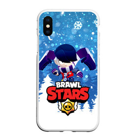 Чехол для iPhone XS Max матовый с принтом Brawl Stars Эдгар в Новосибирске, Силикон | Область печати: задняя сторона чехла, без боковых панелей | 2021.new year | brawl | brawl stars | christmas | edgar | stars | бравл старс | брол старс | игра | мобильная игра | мобильные игры | новогодний | новый год | рождественский | эдгар