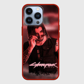 Чехол для iPhone 13 Pro с принтом Johnny Silverhand Cyberpunk в Новосибирске,  |  | Тематика изображения на принте: ceberpunk | johnny | silverhand | андроид | джонни | киану | киберпанк | киборг | ривз | сильверхенд