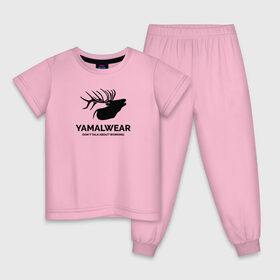 Детская пижама хлопок с принтом Yamalwear в Новосибирске, 100% хлопок |  брюки и футболка прямого кроя, без карманов, на брюках мягкая резинка на поясе и по низу штанин
 | salekhard | yamal | yanao | арт | минимализм | рисунок | салехард | север | ямал | янао