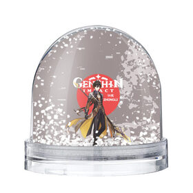 Снежный шар с принтом Genshin Impact - Zhongli в Новосибирске, Пластик | Изображение внутри шара печатается на глянцевой фотобумаге с двух сторон | anime | game | genshin impact | rpg | zhongli | аниме | геншин импакт | игра | персонаж | рпг | чжун ли
