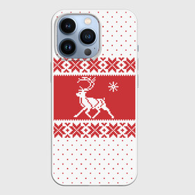 Чехол для iPhone 13 Pro с принтом Северный Олень в Новосибирске,  |  | Тематика изображения на принте: christmas | merry christmas | santa claus | дед мороз | ёлка | новогодние олени | новый год | оленёнок бэмби | оленёнок рудольф | орнамент | с новым годом | санта клаус | свитер с оленями | снегурочка | снежинки | узоры
