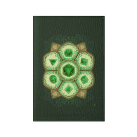 Обложка для паспорта матовая кожа с принтом DnD Dices - Clever в Новосибирске, натуральная матовая кожа | размер 19,3 х 13,7 см; прозрачные пластиковые крепления | clever | dices | dnd | dungeons dragons | днд | игра | клевер | кубик