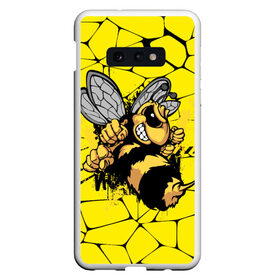 Чехол для Samsung S10E с принтом Дикая пчела в Новосибирске, Силикон | Область печати: задняя сторона чехла, без боковых панелей | дикая пчела | жало | мед | насекомые | опасность | соты | текстура | шершень