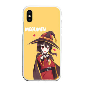 Чехол для iPhone XS Max матовый с принтом Megumin в Новосибирске, Силикон | Область печати: задняя сторона чехла, без боковых панелей | aqua | darkness | kazuma | kono subarashii | konosuba | megumin | аква | богиня благословляет этот прекрасный мир | даркнес | даркнесс | казума | коносуба | мегумин | юн юн