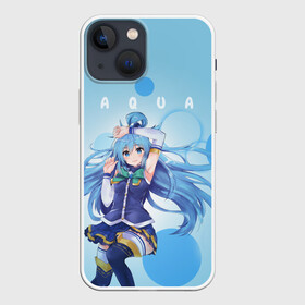 Чехол для iPhone 13 mini с принтом коносуба aqua в Новосибирске,  |  | aqua | darkness | kazuma | kono subarashii | konosuba | megumin | аква | богиня благословляет этот прекрасный мир | даркнес | даркнесс | казума | коносуба | мегумин | юн юн