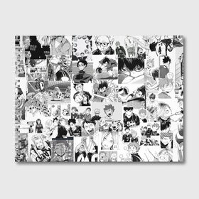 Альбом для рисования с принтом Haikyu в Новосибирске, 100% бумага
 | матовая бумага, плотность 200 мг. | Тематика изображения на принте: haikyu | аниме | бокуро | волейбол | кагеяме | манга | тецуро | хината | цукишима