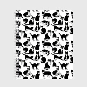 Тетрадь с принтом Котики Чёрно-белые в Новосибирске, 100% бумага | 48 листов, плотность листов — 60 г/м2, плотность картонной обложки — 250 г/м2. Листы скреплены сбоку удобной пружинной спиралью. Уголки страниц и обложки скругленные. Цвет линий — светло-серый
 | Тематика изображения на принте: cat | cats | cosmos | kitten | mem | memes | rose | roses | глаза | глазки | киска | космос | кот | котёнок | котик | котики | котэ | котята | кошак | кошка | кошки | красивая | мем | мемчики | милая | прикольная | розы | светлая