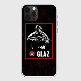 Чехол для iPhone 12 Pro с принтом Glaz в Новосибирске, силикон | область печати: задняя сторона чехла, без боковых панелей | glaz | r6s | rainbow six siege | глаз | оперативник | персонаж | снайпер