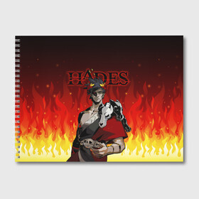 Альбом для рисования с принтом HADES ZAGREUS в Новосибирске, 100% бумага
 | матовая бумага, плотность 200 мг. | Тематика изображения на принте: aphrodite | artemis | athena | hade | hades | nyx. | poseidon | zagreus | zeus | афродита | загрей | зевс | игра hades | посейдон