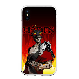 Чехол для iPhone XS Max матовый с принтом HADES ZAGREUS в Новосибирске, Силикон | Область печати: задняя сторона чехла, без боковых панелей | aphrodite | artemis | athena | hade | hades | nyx. | poseidon | zagreus | zeus | афродита | загрей | зевс | игра hades | посейдон