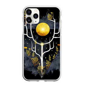 Чехол для iPhone 11 Pro матовый с принтом графит и золото дерево жизни в Новосибирске, Силикон |  | абстрактный | весна | ветви | дерево  свет | жизнь | звёзды | золотото | ночь | процветание | растения | расцвет | рост | символ | солнце | стилизация | стиль | треугольник | этно