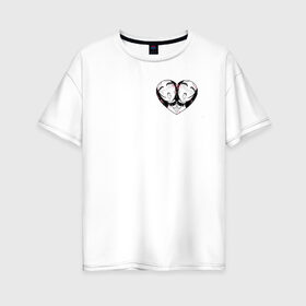 Женская футболка хлопок Oversize с принтом ahegao в Новосибирске, 100% хлопок | свободный крой, круглый ворот, спущенный рукав, длина до линии бедер
 | ahegao | manga | ахегао | комиксы | лицо | манга | паттрен | чернобелый | эмоции