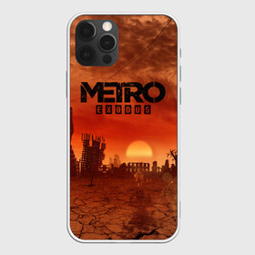 Чехол для iPhone 12 Pro с принтом Metro Exodus в Новосибирске, силикон | область печати: задняя сторона чехла, без боковых панелей | 2033 | exodus | metro | metro 2033 | metro exodus | stalker | апокалипсис | диггер | дигеры | метро | разрушка | эпидемия