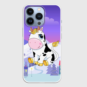 Чехол для iPhone 13 Pro с принтом Милый бык в Новосибирске,  |  | 2021 | 7 января | bull | newyear | santa | бык | быки | бычок | год быка | дед мороз | корова | новогодние каникулы | новогодние праздники | новый 2021 | новый год | новый год 2021 | рождество | сани | санта | санта клаус